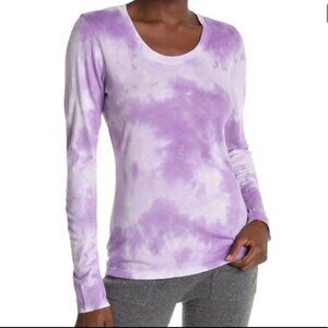 Sundry Women's NWT Purple Lilac Tie Dye Long Sleeve T-Shirt Size 3/Large
